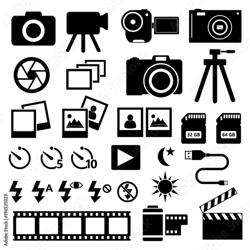 Camera Icons Set