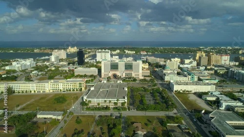 Lateral drone video West Palm Beach footage 4k 60p photo