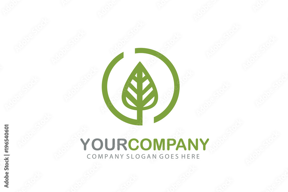 Fototapeta premium Leaf Logo Design