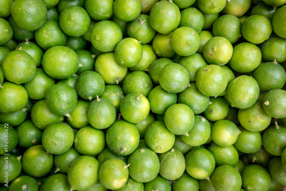 Fresh Limes or Limons for sale at Sunday Market in Ecuador Fresh Limes or Limons for sale at Sunday Market in Ecuador