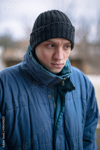 Portrait of a young rural guy © bearok