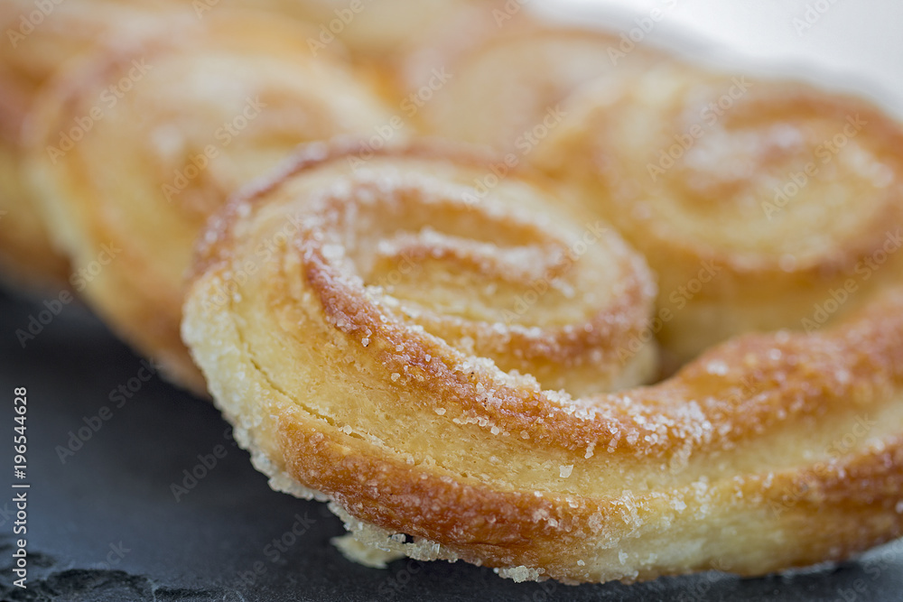 Some french puff pastry palmiers.