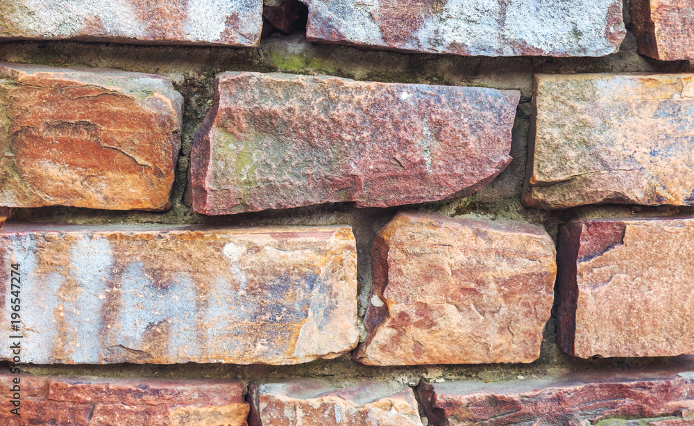 old stone wall close-up old stone wall close-up
