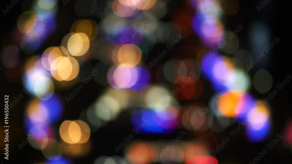 Rack focus of traffic at night Rack focus of traffic at night