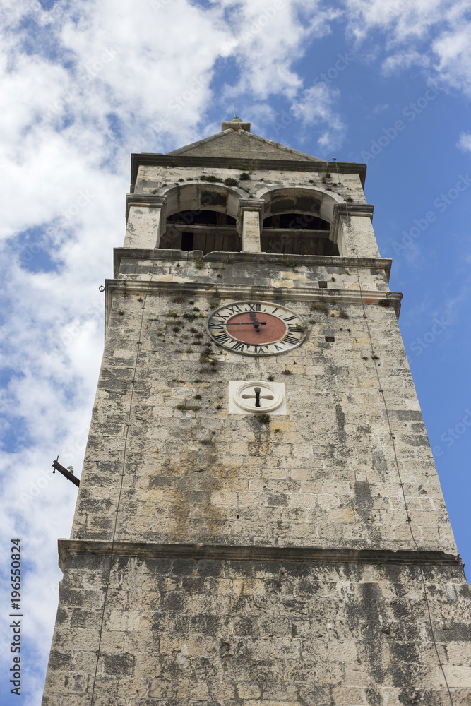 Old church tower in Trogir, Croatia