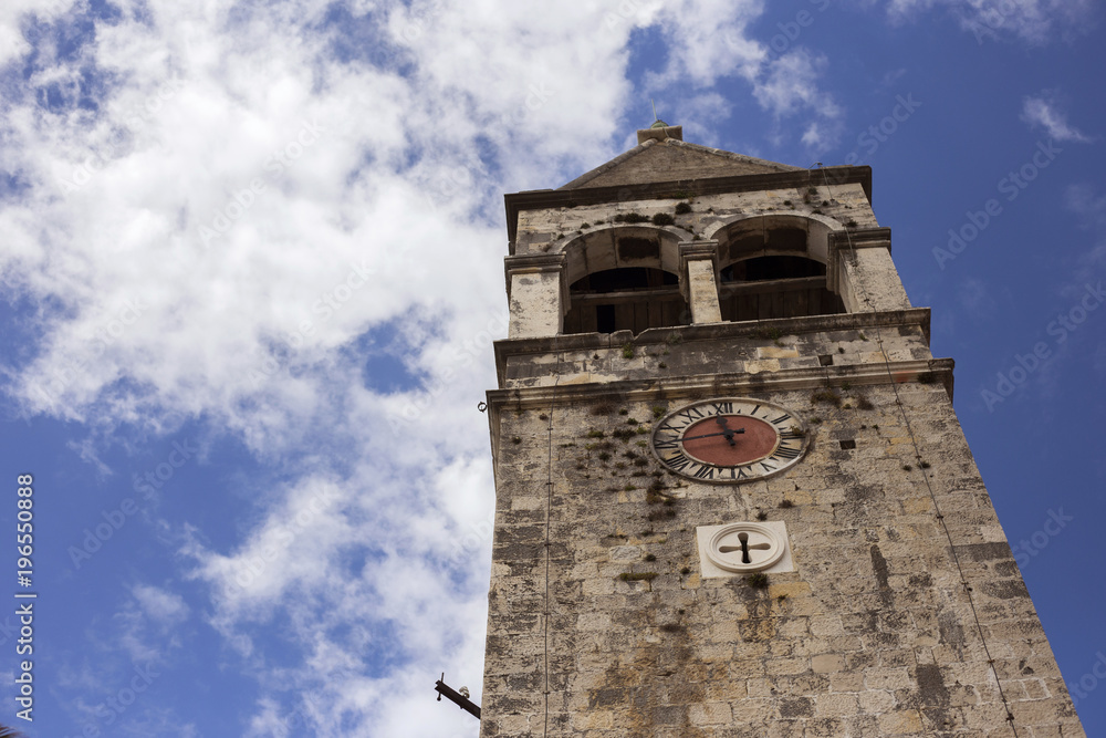 Old church tower in Trogir, Croatia