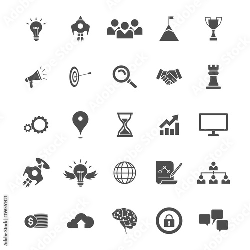 business planning icons photo
