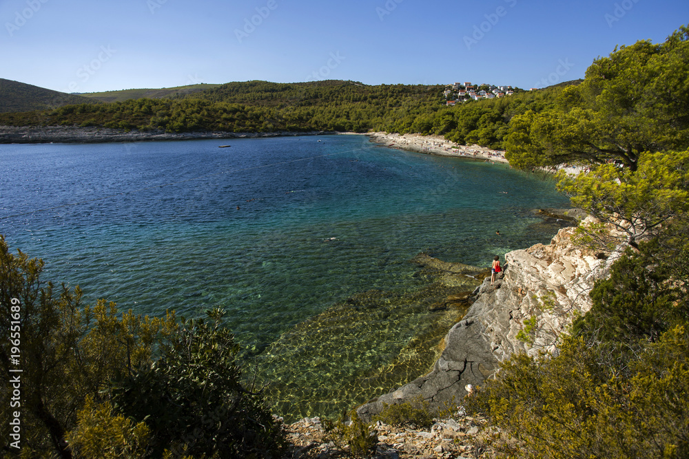 Fototapeta premium Srebrna beach landscape