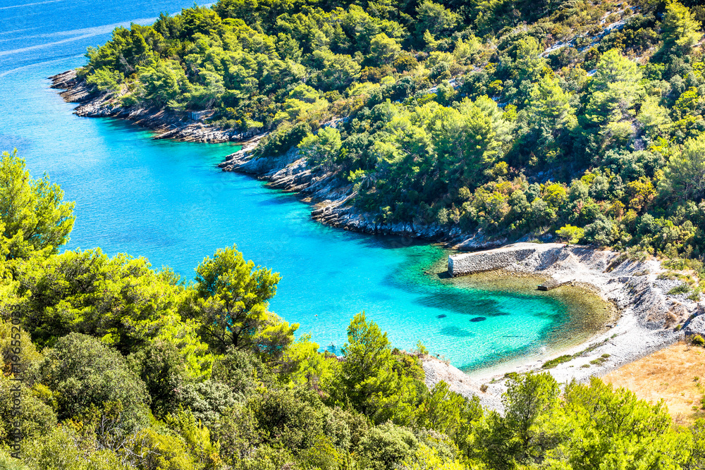Island of Brac in Croatia, Europe. Beautiful Place. - obrazy, fototapety, plakaty 