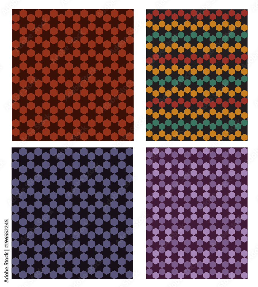 set with arabian patterns set with arabian patterns