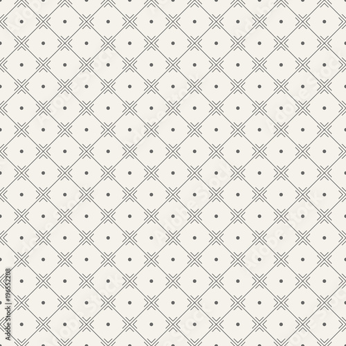 Vector seamless pattern. Regularly repeating geometric square tiles.