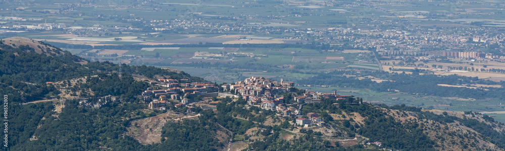 Aerial image panorama of Rocca Massima