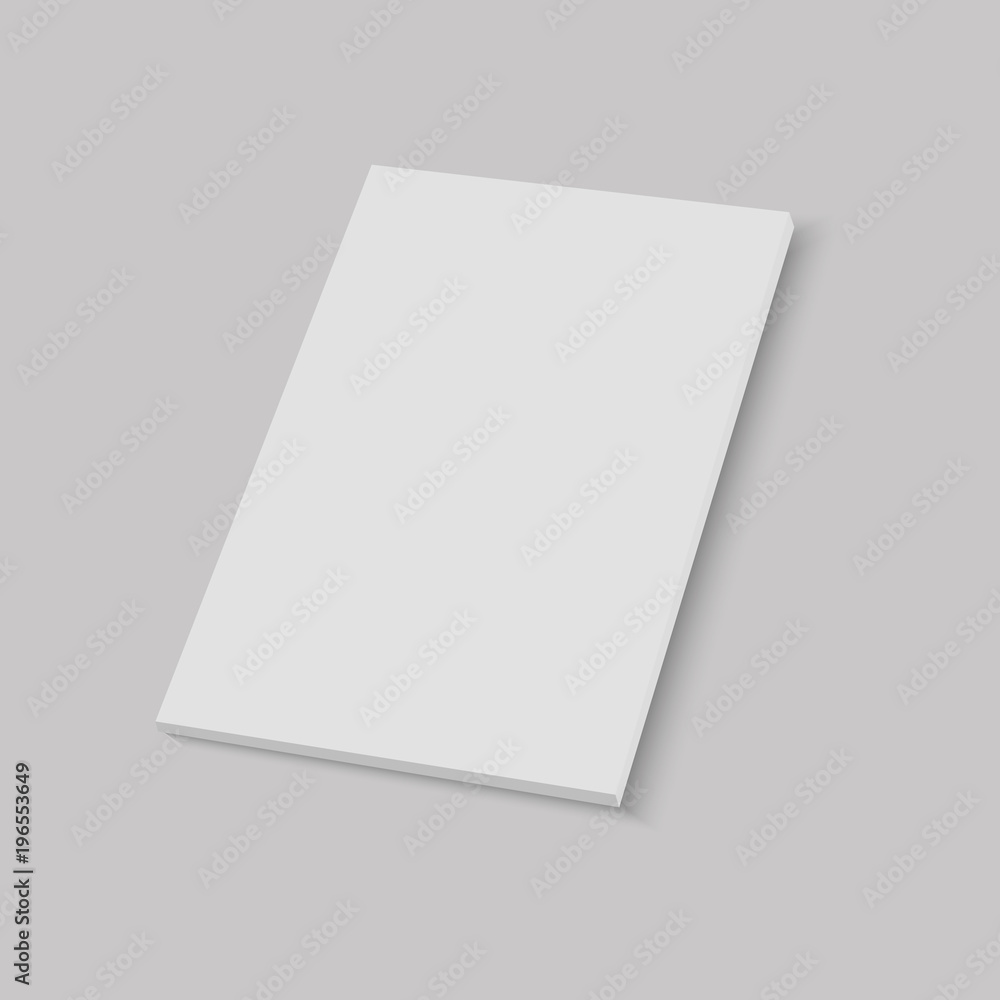 Realistic blank closed magazine mockup template. Vector. Realistic blank closed magazine mockup template. Vector.