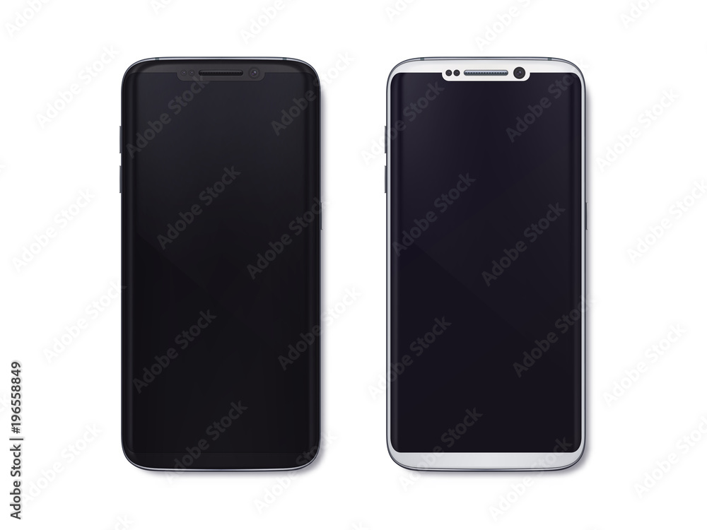 Realistic smartphone mockup set. Vector illustration for printing and web element, Game and application mockup. Realistic smartphone mockup set. Vector illustration for printing and web element, Game and application mockup.