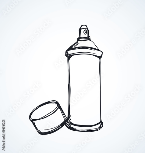 Spray of aerosol. Vector drawing