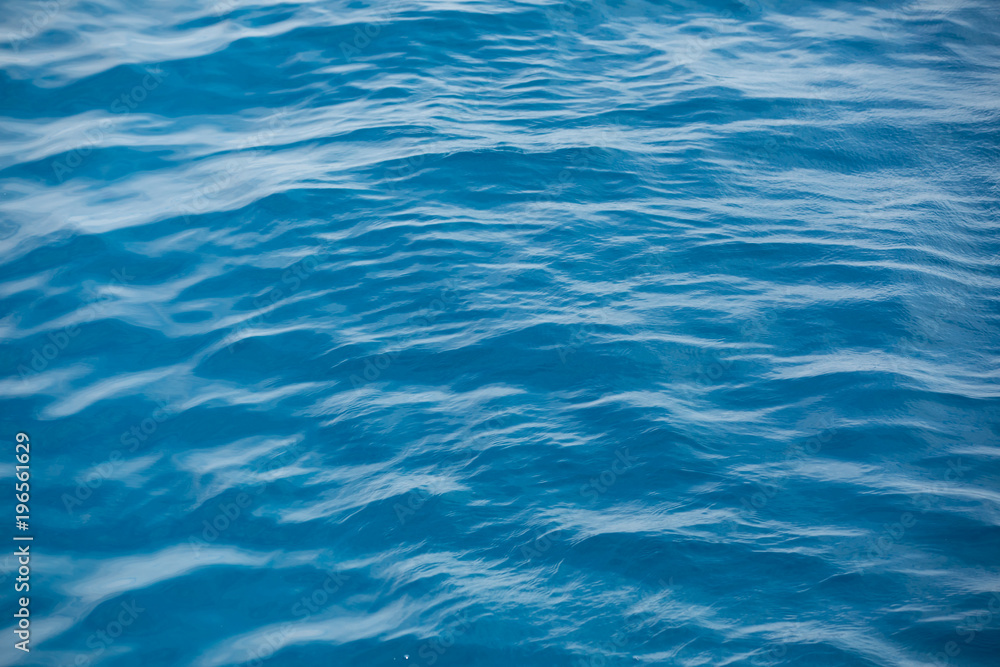 Sea blue water surface