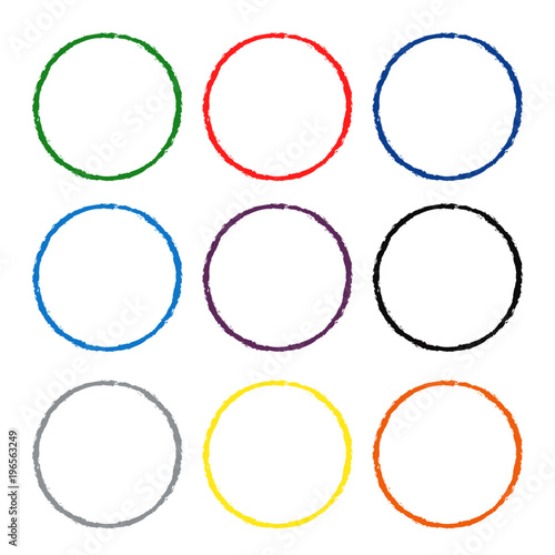 Colorful circles. Vector