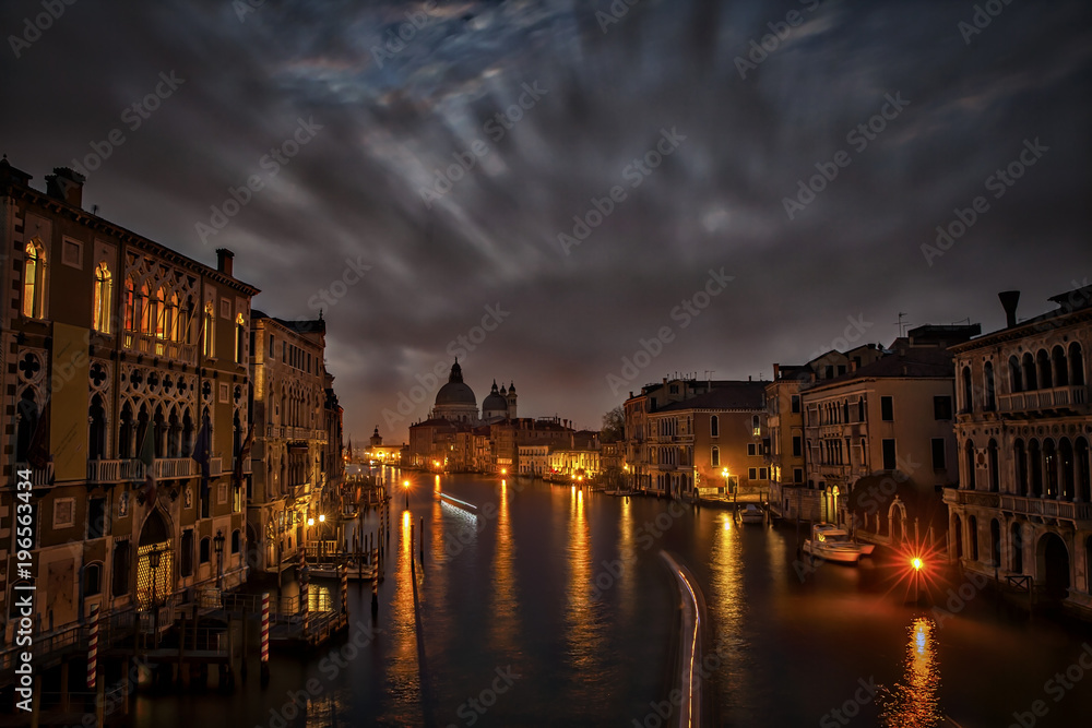 Canale Grande bei Nacht