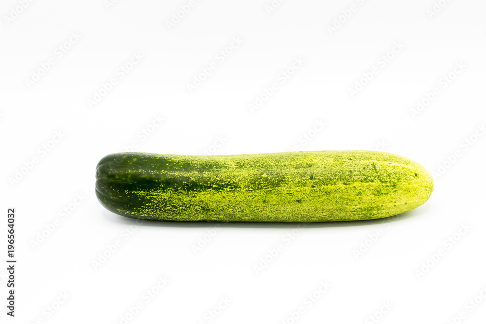 Cost-up cucumber isolated on white background.copy space and selection focus. Cost-up cucumber isolated on white background.copy space and selection focus.