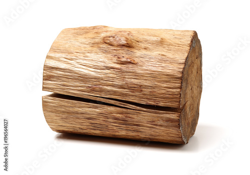 log isolated on a white background