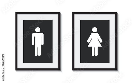 toilet men and women sign