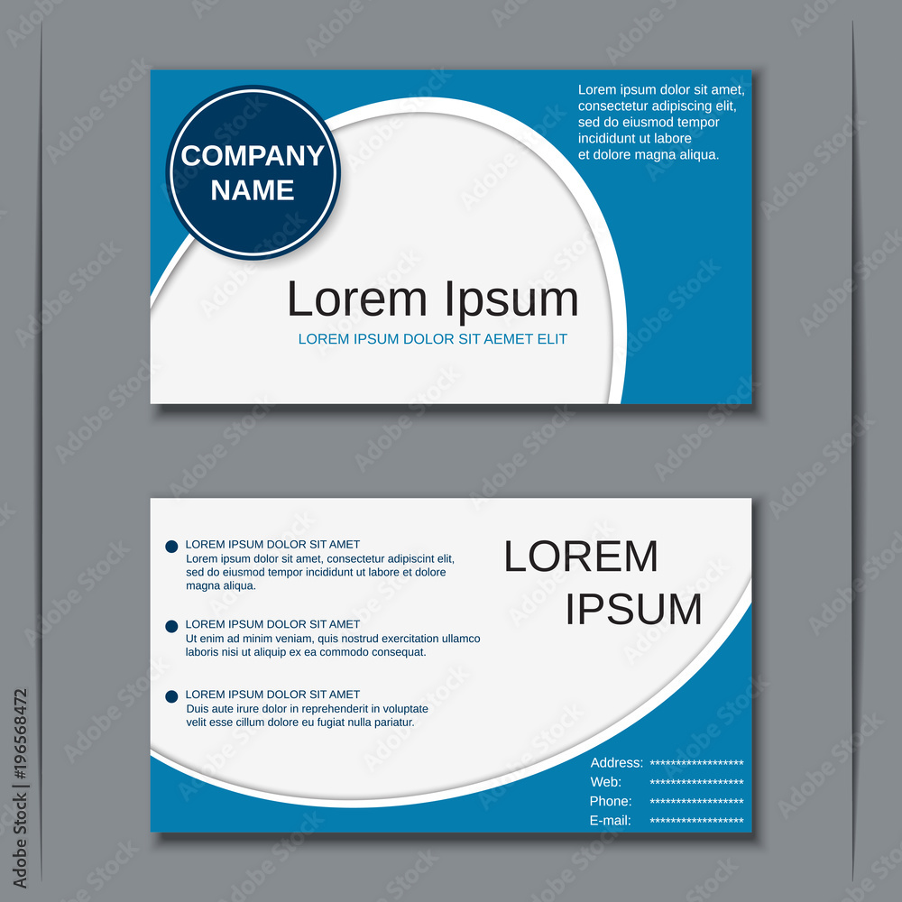 Business visiting card vector design template Business visiting card vector design template