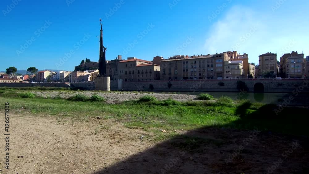 Drone en Tortosa ciudad de la provincia de Tarragona en Cataluña,España. Video aereo con Dron Drone en Tortosa ciudad de la provincia de Tarragona en Cataluña,España. Video aereo con Dron