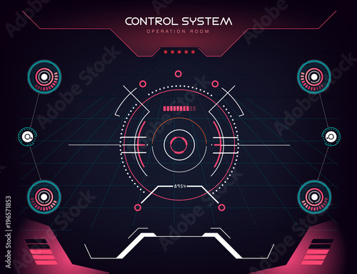 Interface UI design graphic illustration HUD