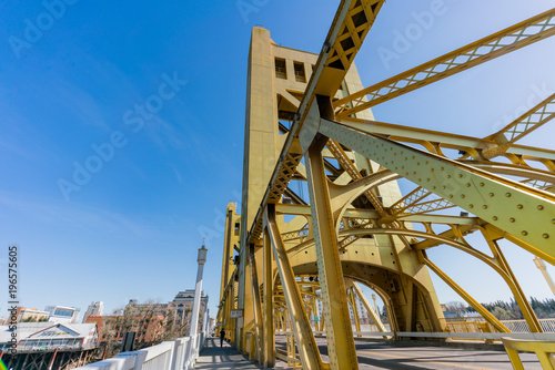 The famous tower bridge of Sacramento