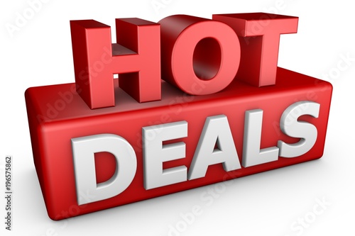 Hot Deals 3D Text