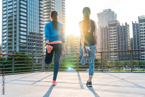 Female fitness workout, exercise outside concept. © PR Image Factory