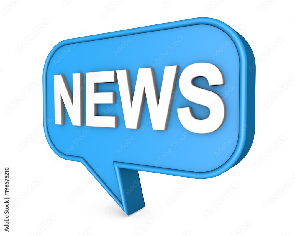 News 3D Speech Bubble News 3D Speech Bubble