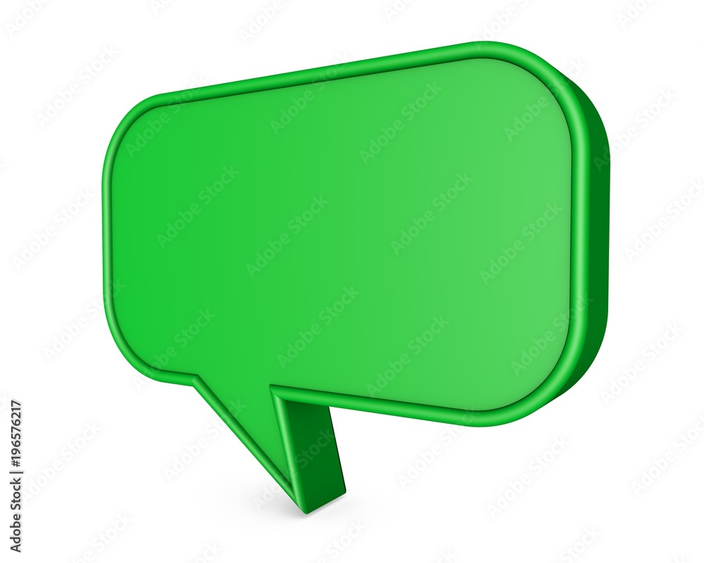 Blank 3D Speech Bubble Blank 3D Speech Bubble