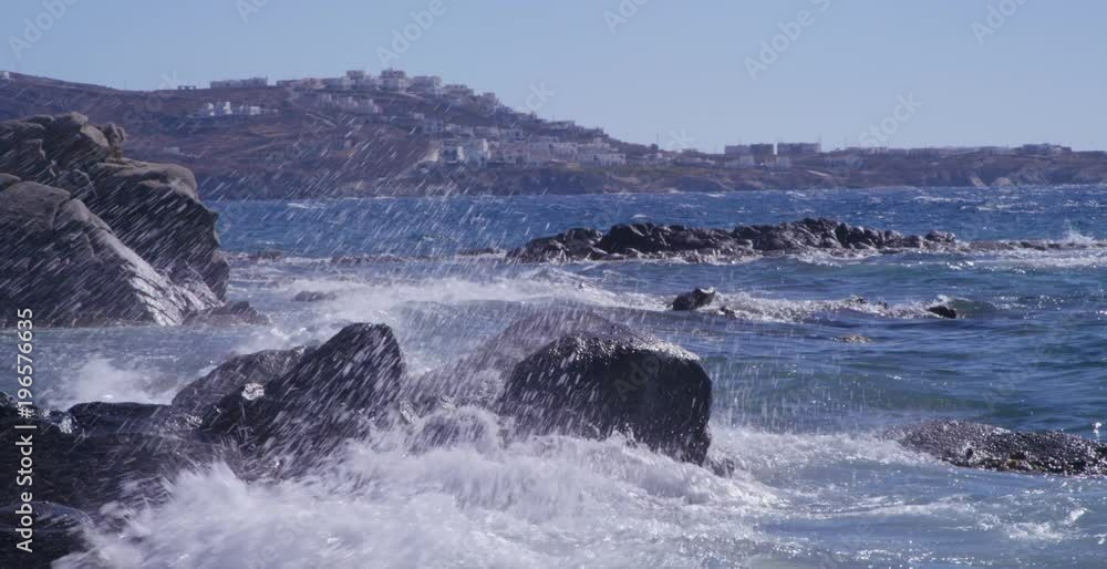 Ocean Wave on Mykonos Ocean Wave on Mykonos