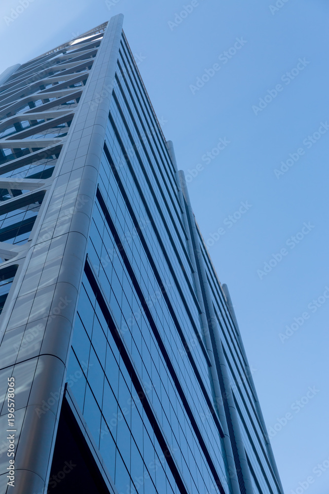 Skyscraper bottom view Skyscraper bottom view
