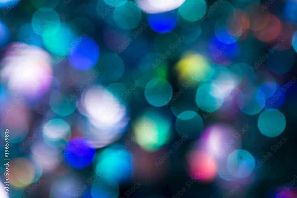 Colorful glitter abstract background with bokeh