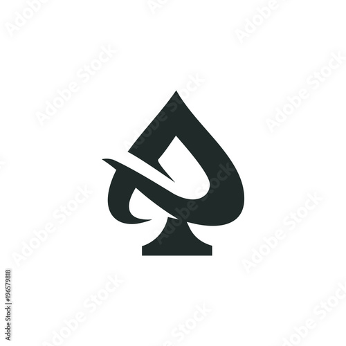 ace logo vector graphic outline minimalist photo