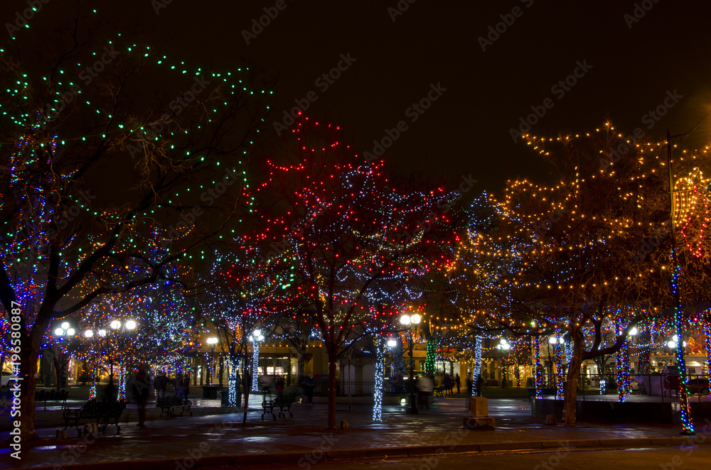 Santa Fe Plaza Christmas Lights