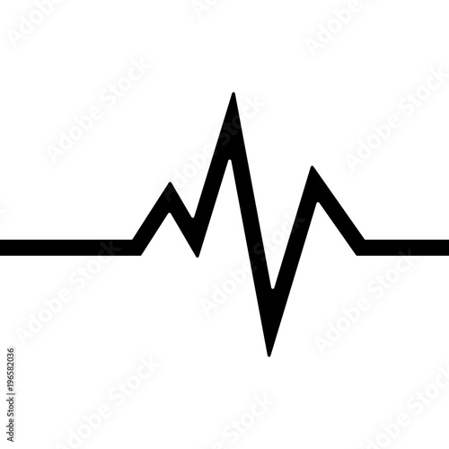 heart beat, pulse icon vector