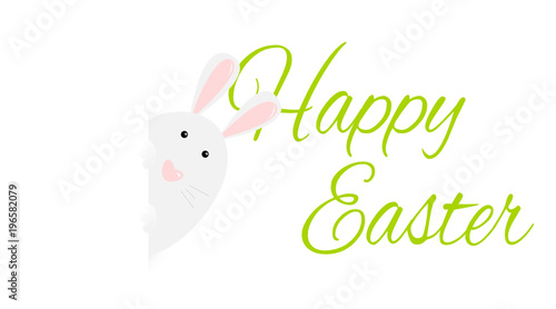 Karte mit Hase zum Osterfest