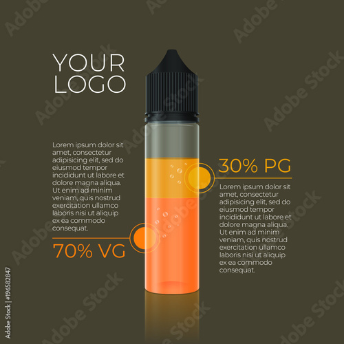 Unicorn 60ml Bottle Composition brown background
