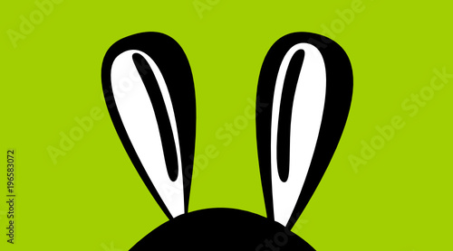 Karte mit Hase zur Osterzeit