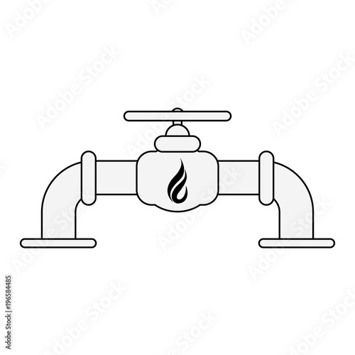 Natural gas pipe vector illustration graphic design