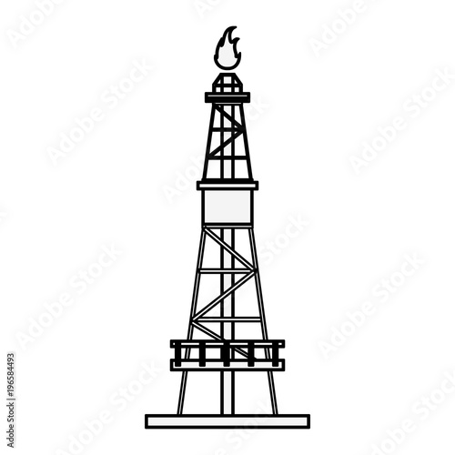 Natural gas pump vector illustration graphic design