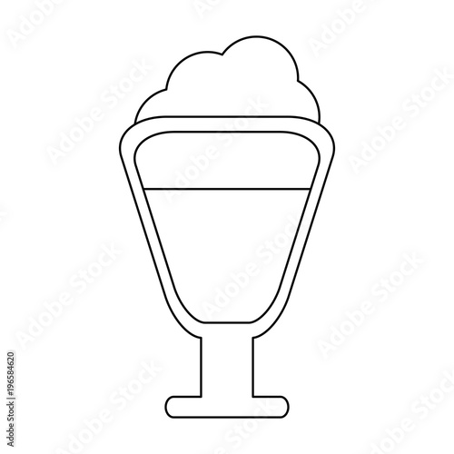 Capuccino coffee cup vector illustration graphic design