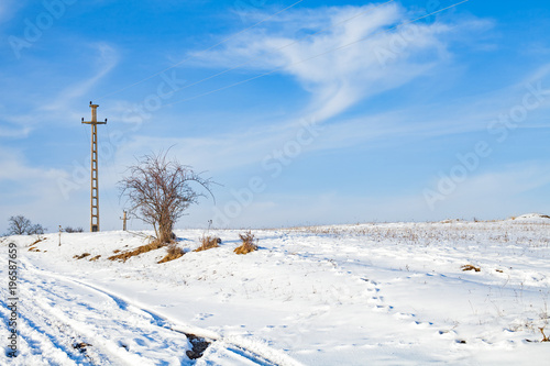 Fototapeta Naklejka Na Ścianę i Meble -  Sunny winter landscape