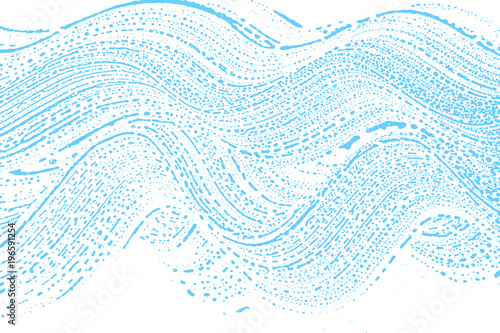Natural soap texture. Alluring light blue foam trace background. Artistic surprising soap suds. Cleanliness, cleanness, purity concept. Vector illustration.