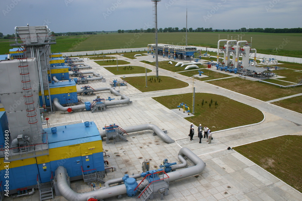 Gas station. Mreen. Chernihiv region. Ukraine Gas station. Mreen. Chernihiv region. Ukraine
