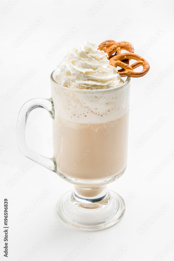 latte with whipped cream latte with whipped cream