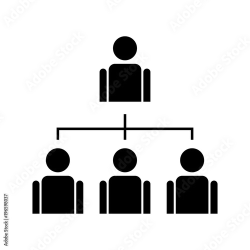 Businessman delegating vector icon